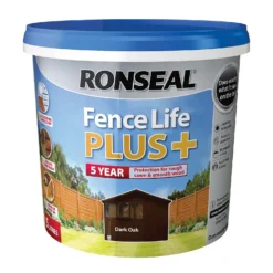 Ronseal Fence Life Plus Paint Dark Oak - 5L 11 Ronseal Fence Life Plus Paint Dark Oak - 5L -Perfect Paints Shop 12804532 1024942086796863
