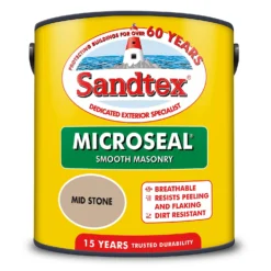 Sandtex® Ultra Smooth Masonry Paint Mid Stone - 2.5L 17 Sandtex® Ultra Smooth Masonry Paint Mid Stone - 2.5L -Perfect Paints Shop 12806232 1784870278619308