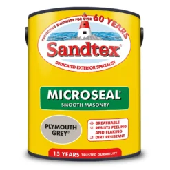 Sandtex® Ultra Smooth Masonry Paint Plymouth Grey - 5L -Perfect Paints Shop 12808377 1264871501458140