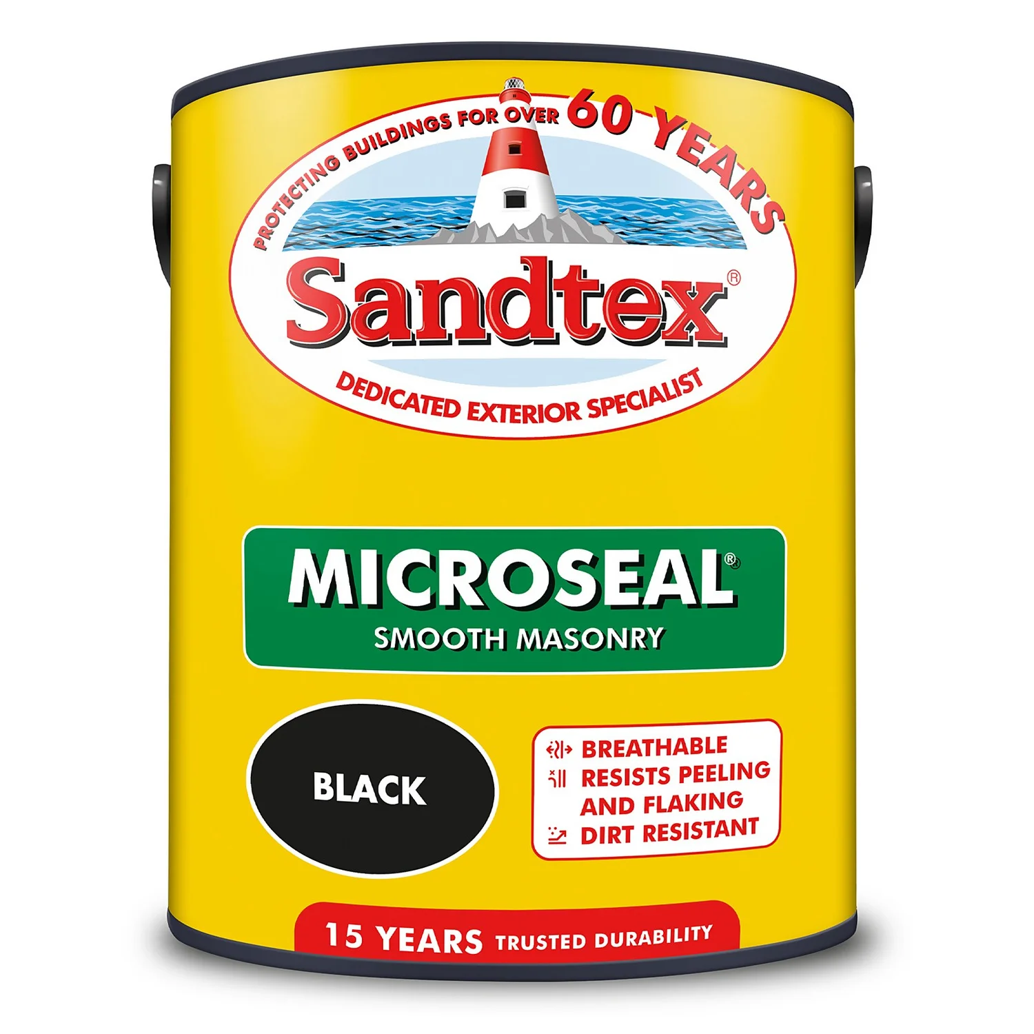 Sandtex® Ultra Smooth Masonry Paint Black - 5L 8 Sandtex® Ultra Smooth Masonry Paint Black - 5L - Image 8