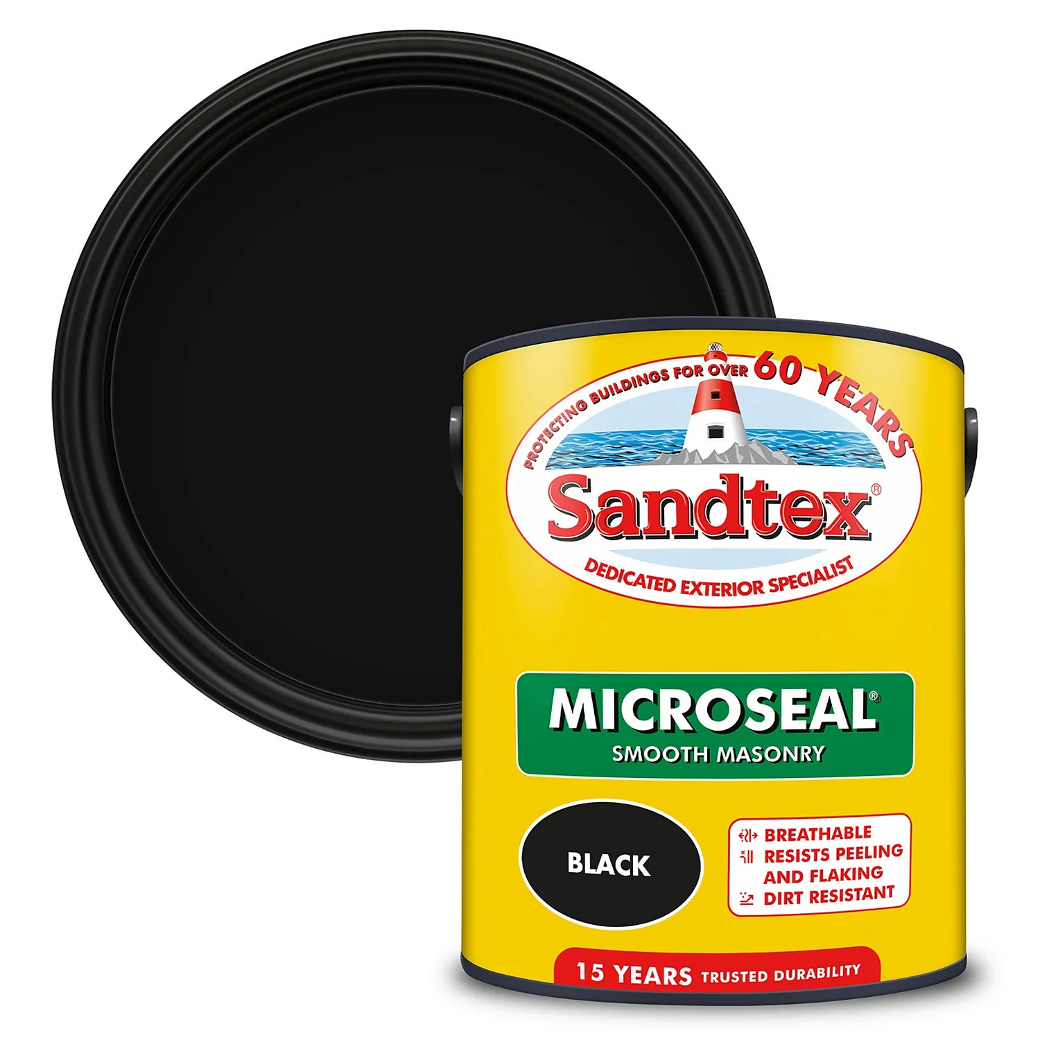 Sandtex® Ultra Smooth Masonry Paint Black - 5L 1 Sandtex® Ultra Smooth Masonry Paint Black - 5L