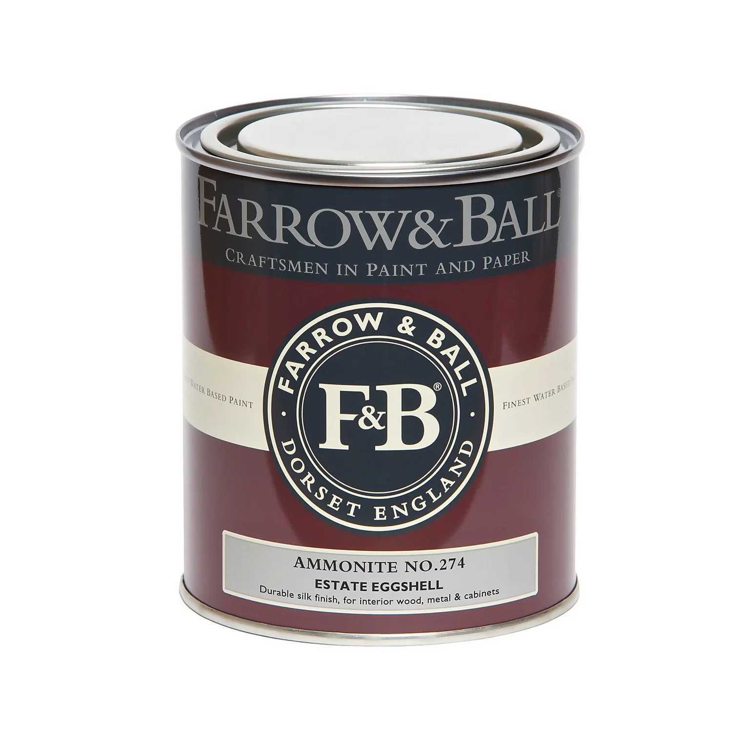 Farrow & Ball Estate Eggshell Paint Ammonite - 750ml 4 Farrow & Ball Estate Eggshell Paint Ammonite - 750ml - Image 4