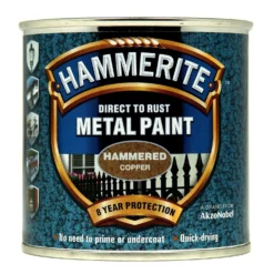 Hammerite Copper - Hammered Exterior Metal Paint - 250ml