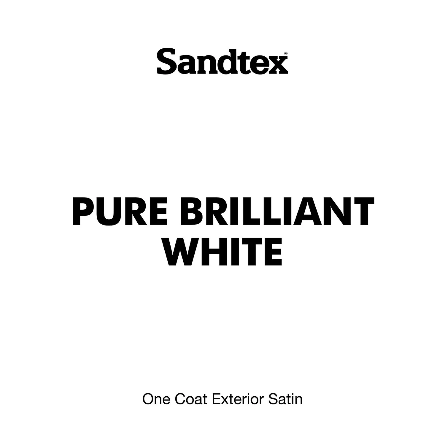 Sandtex® Exterior One Coat Satin Paint Pure Brilliant White - 2.5L 8 Sandtex® Exterior One Coat Satin Paint Pure Brilliant White - 2.5L - Image 8