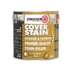 Zinsser Coverstain Primer Sealer - 2.5L -Perfect Paints Shop 12814573 2114949799272043