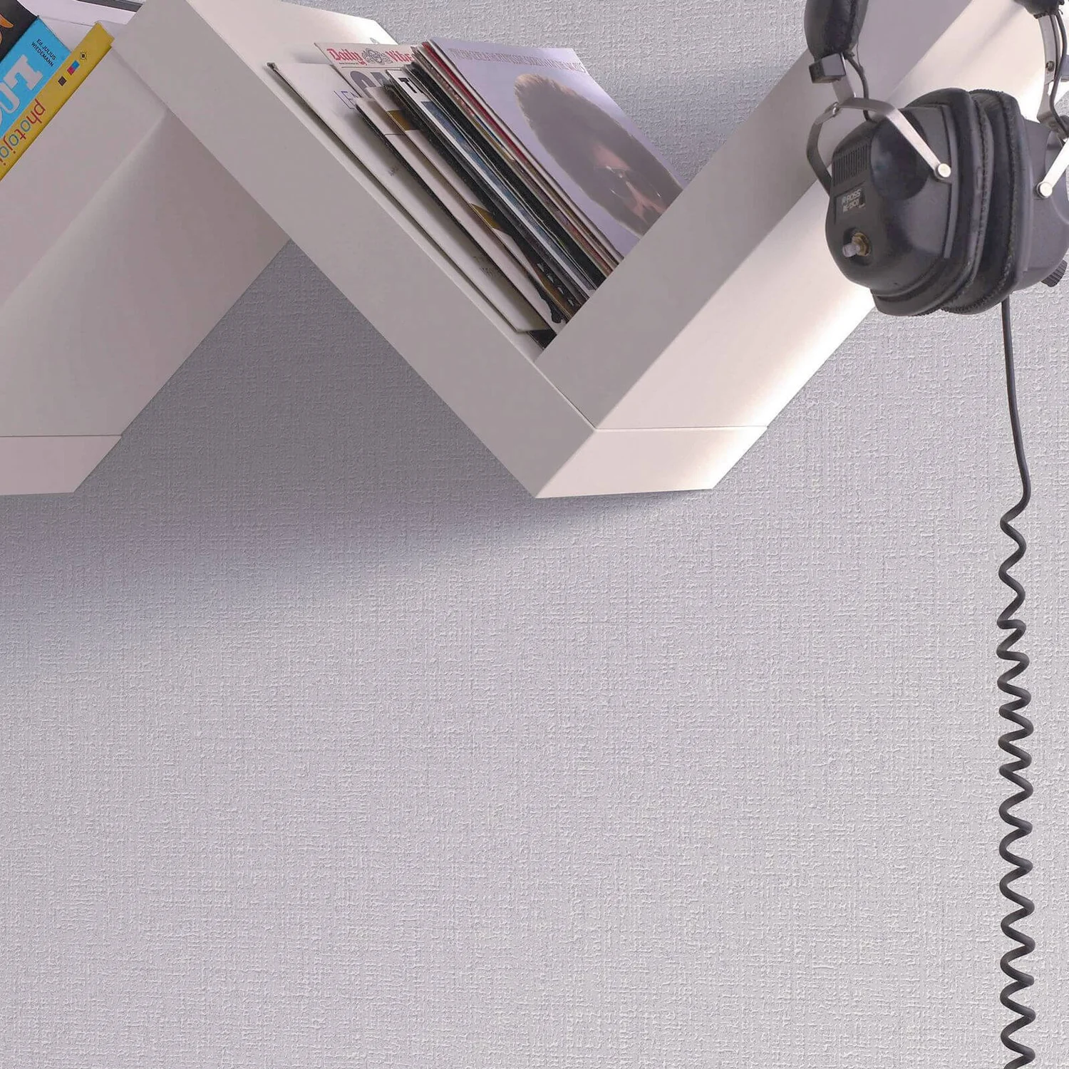 Boutique HWV Chenille Silver Wallpaper 2 Boutique HWV Chenille Silver Wallpaper - Image 2