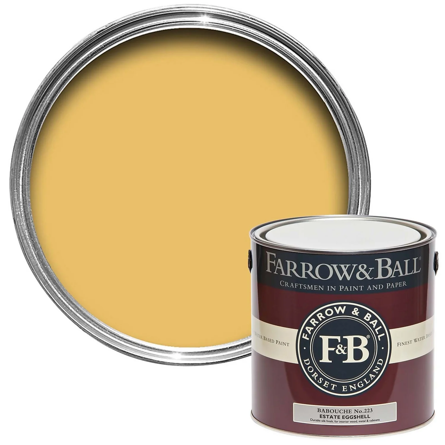 Farrow & Ball Estate Eggshell Babouche - 2.5L 1 Farrow & Ball Estate Eggshell Babouche - 2.5L