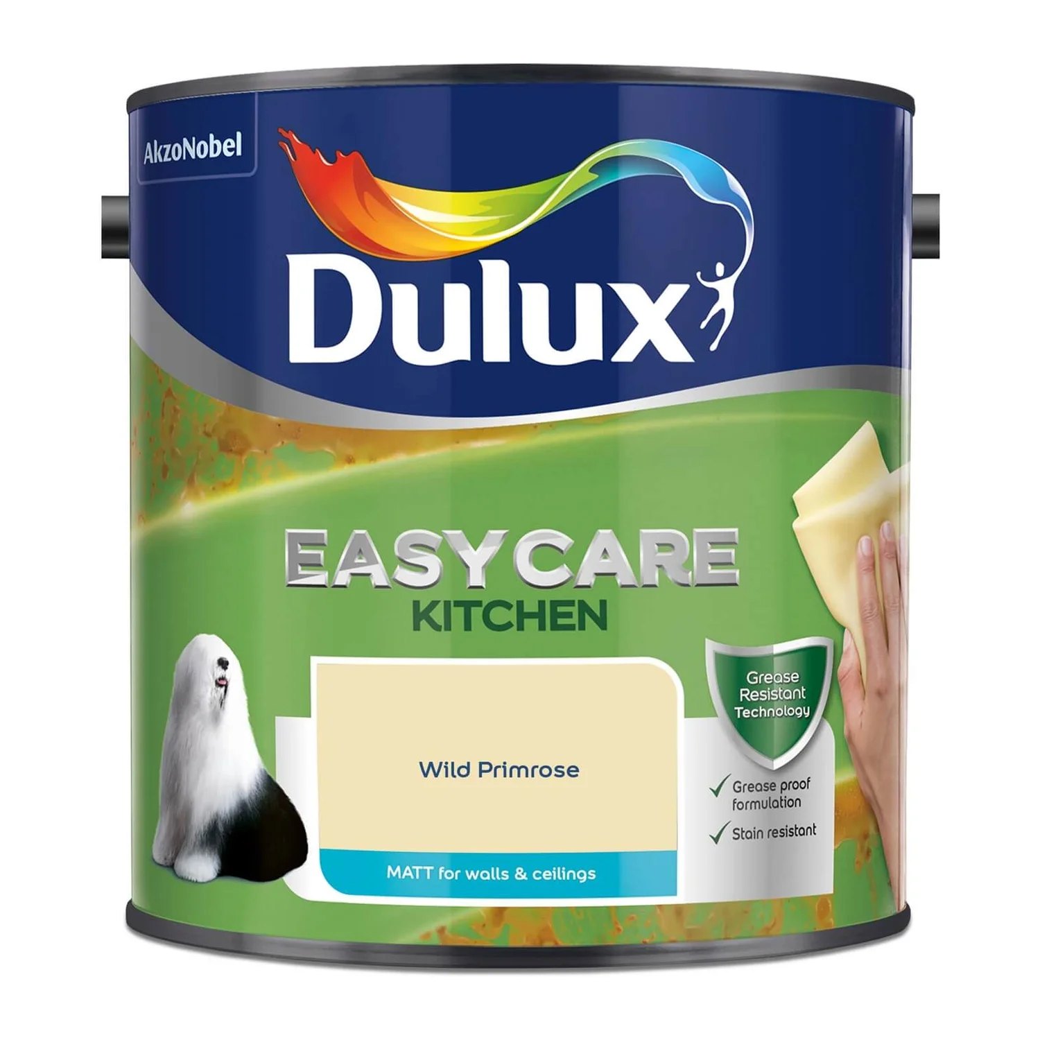 Dulux Easycare Kitchen Wild Primrose Matt Paint - 2.5L 4 Dulux Easycare Kitchen Wild Primrose Matt Paint - 2.5L - Image 4