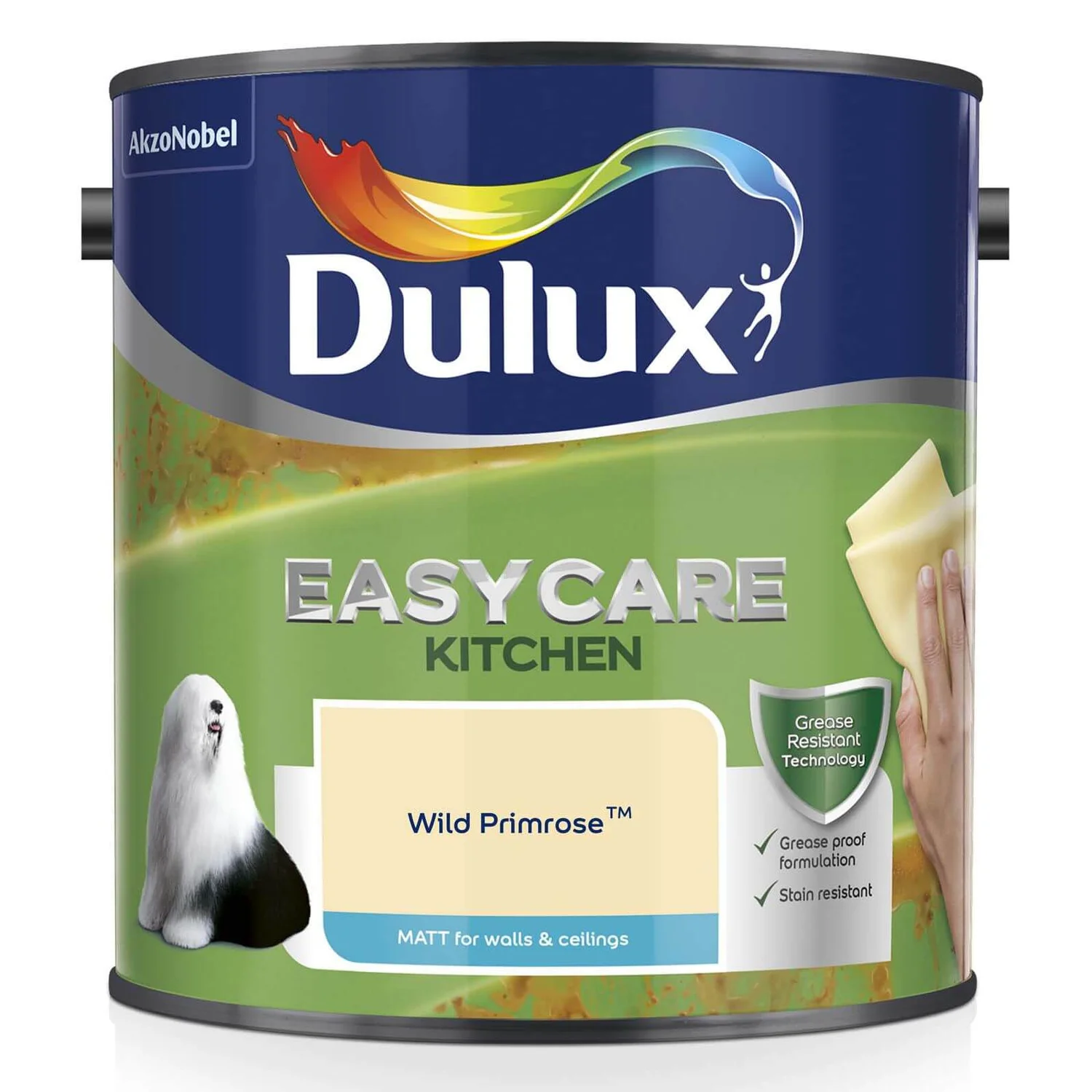 Dulux Easycare Kitchen Wild Primrose Matt Paint - 2.5L 2 Dulux Easycare Kitchen Wild Primrose Matt Paint - 2.5L - Image 2