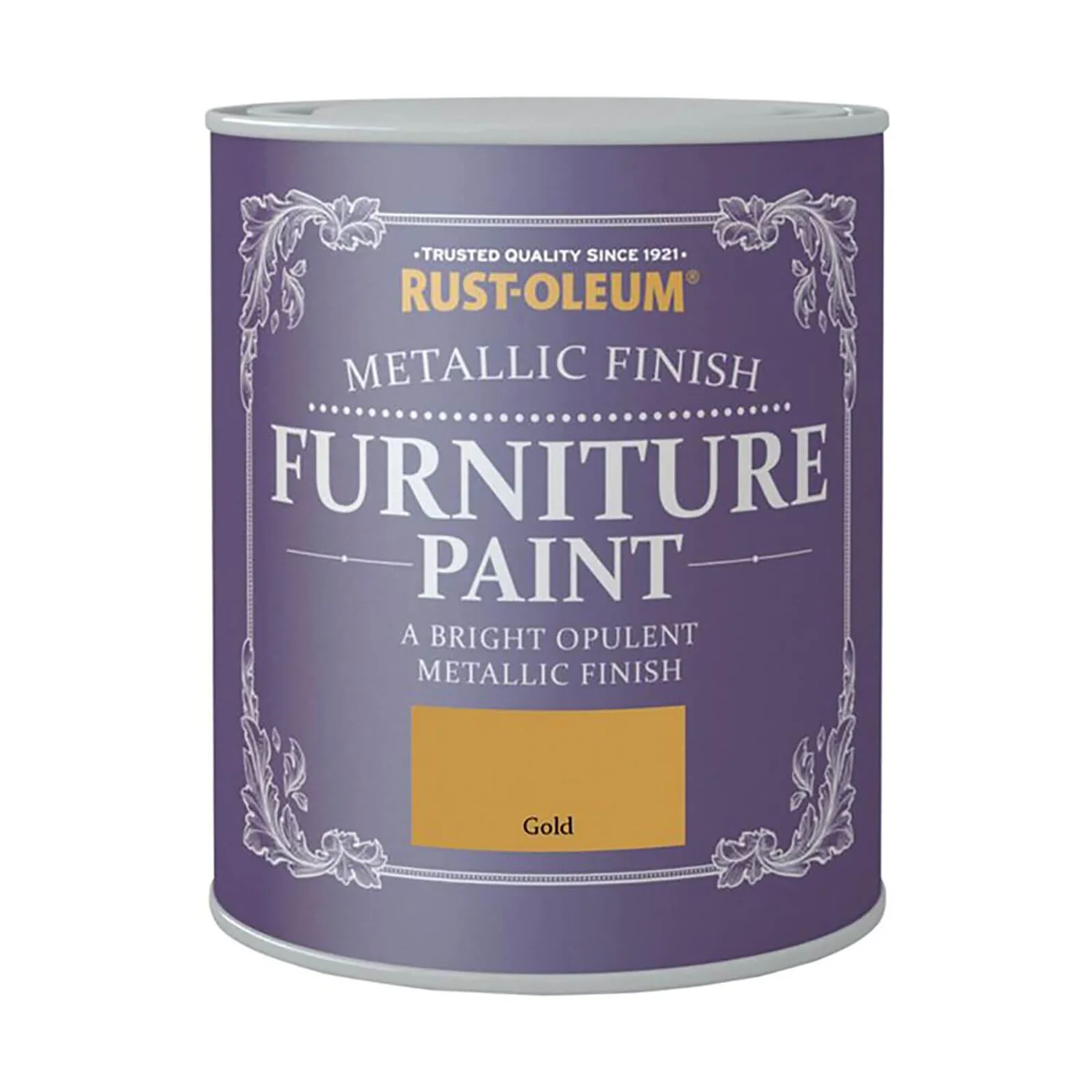 Rust-Oleum Metallic Furniture Paint - Gold - 125ml 1 Rust-Oleum Metallic Furniture Paint - Gold - 125ml