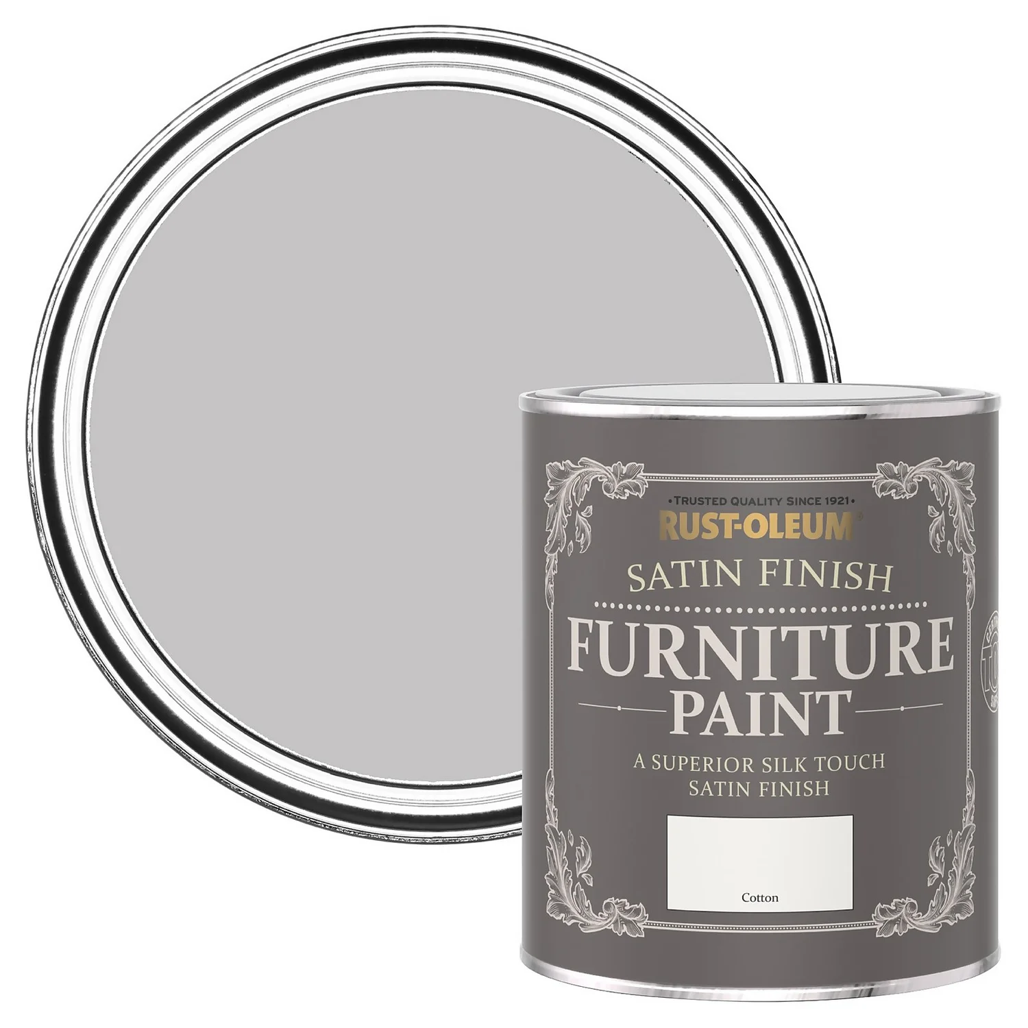 Rust-Oleum Satin Furniture Paint - Cotton - 750ml 1 Rust-Oleum Satin Furniture Paint - Cotton - 750ml
