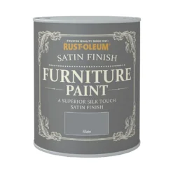 Rust-Oleum Satin Furniture Paint - Slate - 125ml