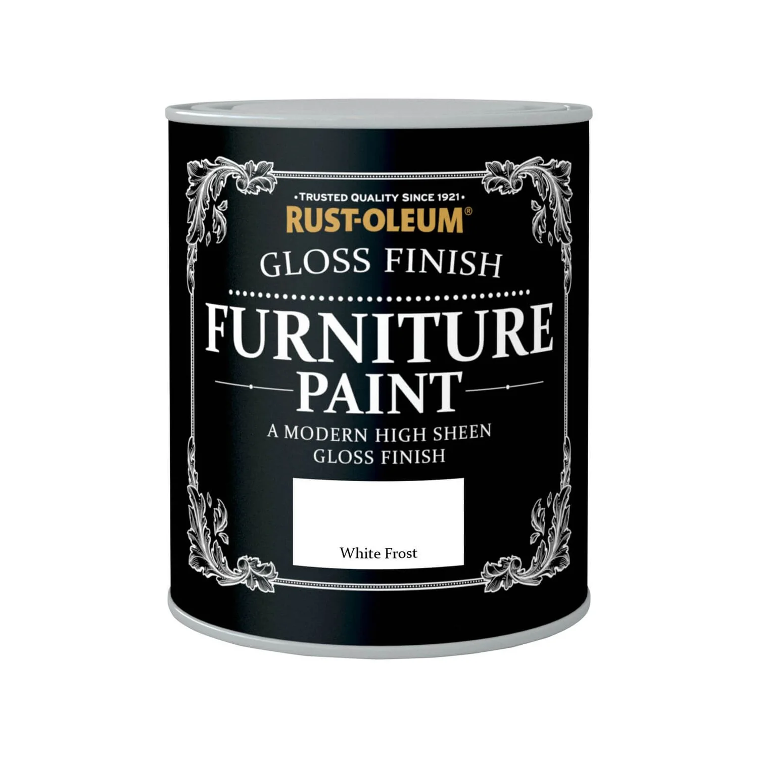 Rust-Oleum Gloss Furniture Paint - White Frost - 750ml 1 Rust-Oleum Gloss Furniture Paint - White Frost - 750ml
