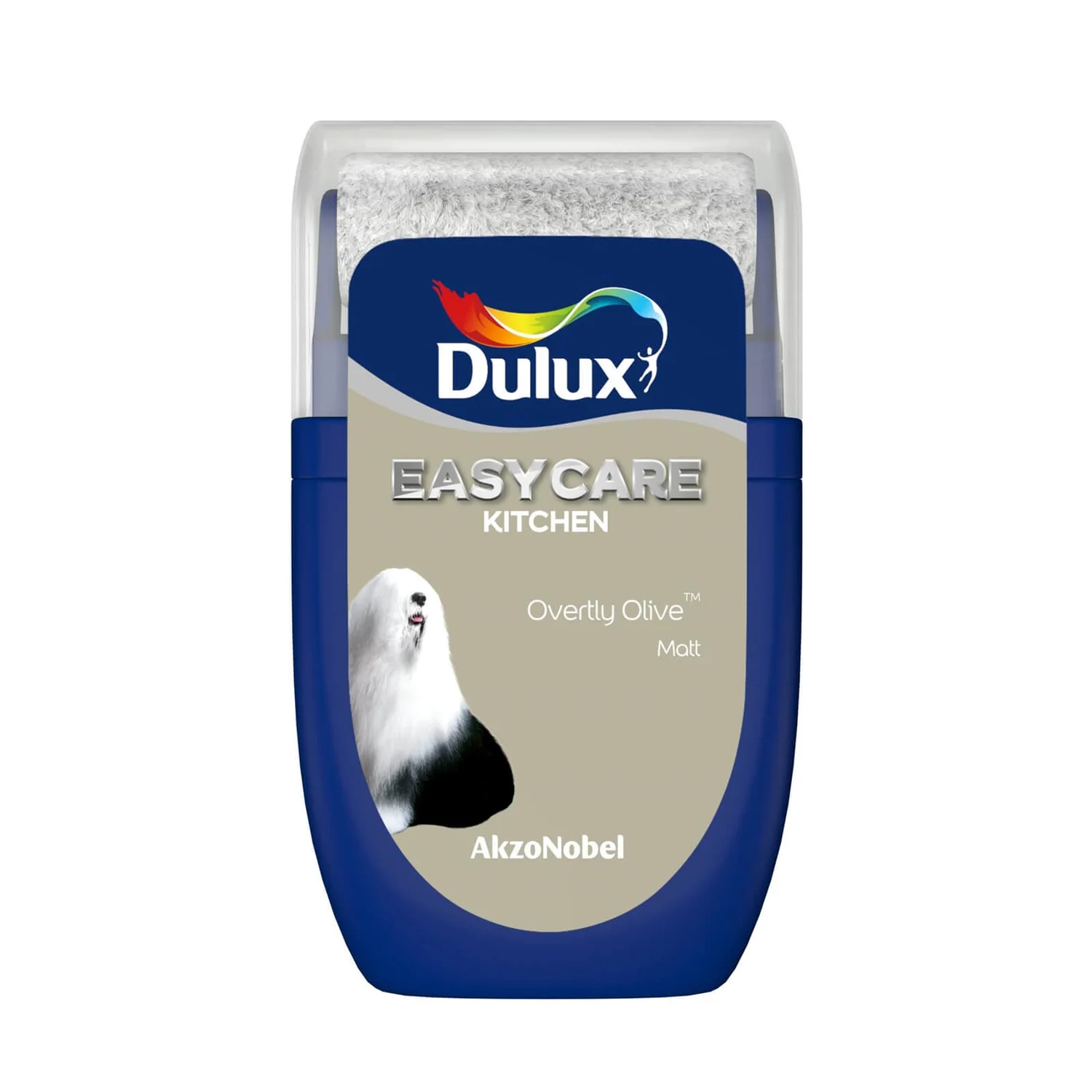 Dulux Easycare Kitchen Overtly Olive Tester Paint - 30ml 1 Dulux Easycare Kitchen Overtly Olive Tester Paint - 30ml
