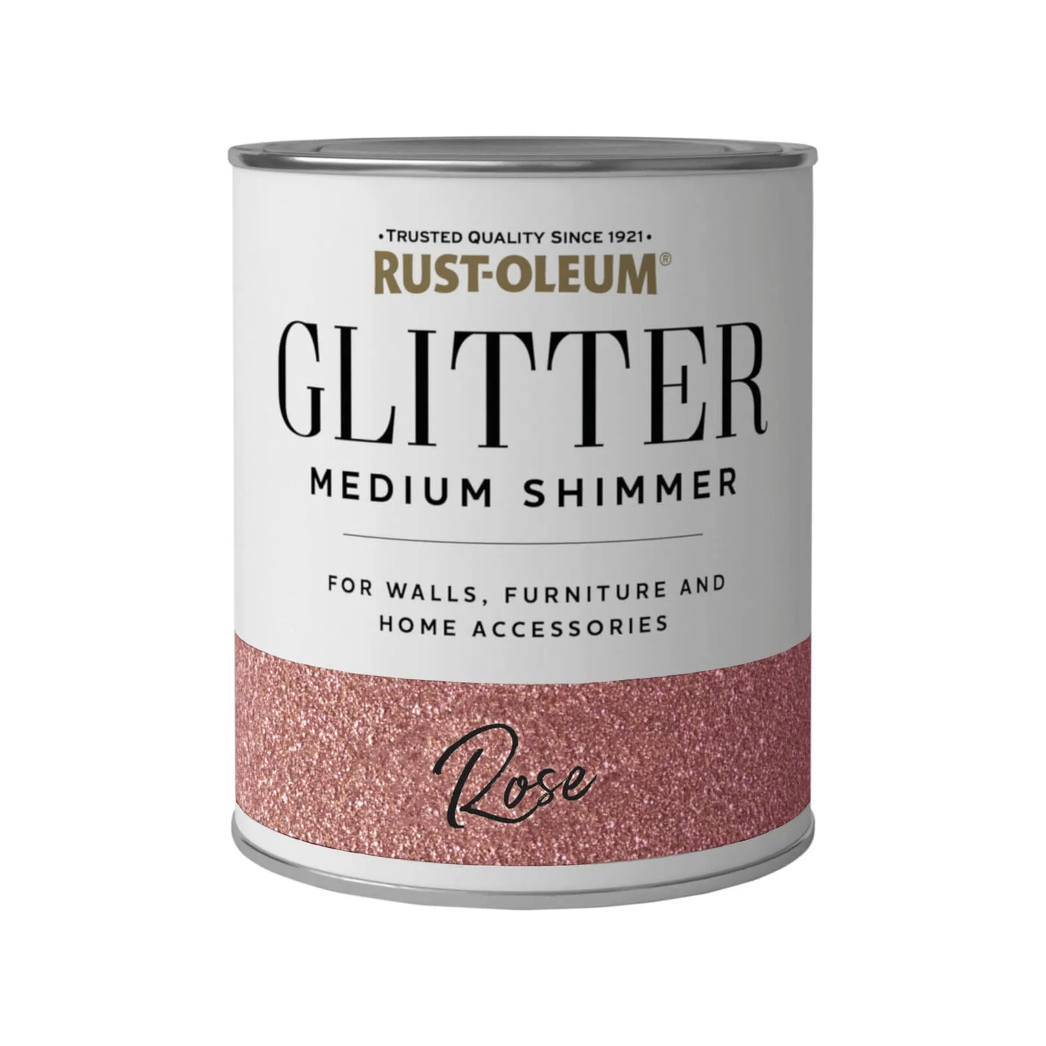 Rust-Oleum Medium Shimmer Rose Glitter - 250ml 1 Rust-Oleum Medium Shimmer Rose Glitter - 250ml
