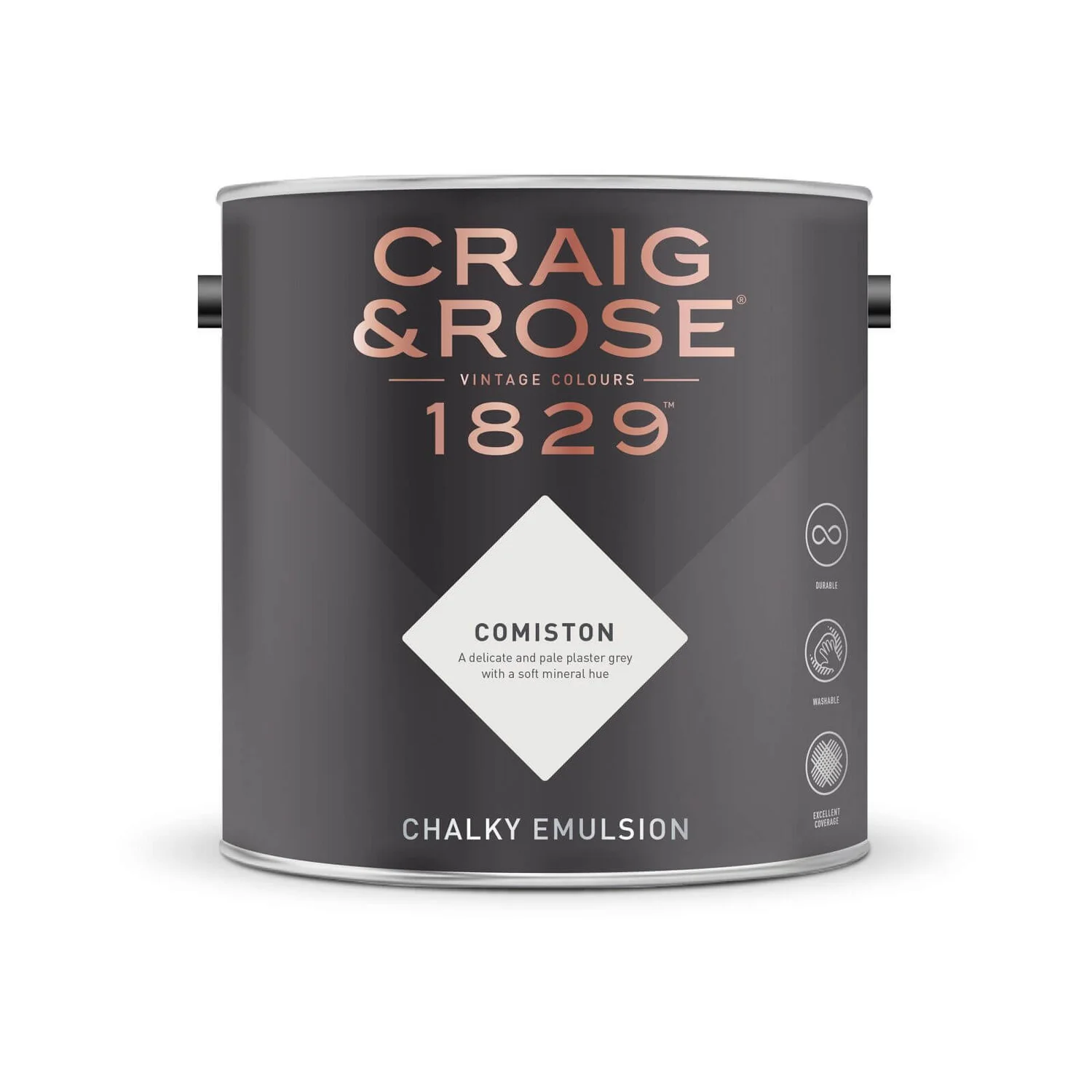 Craig & Rose 1829 Chalky Matt Emulsion Paint Comiston - 5L 2 Craig & Rose 1829 Chalky Matt Emulsion Paint Comiston - 5L - Image 2