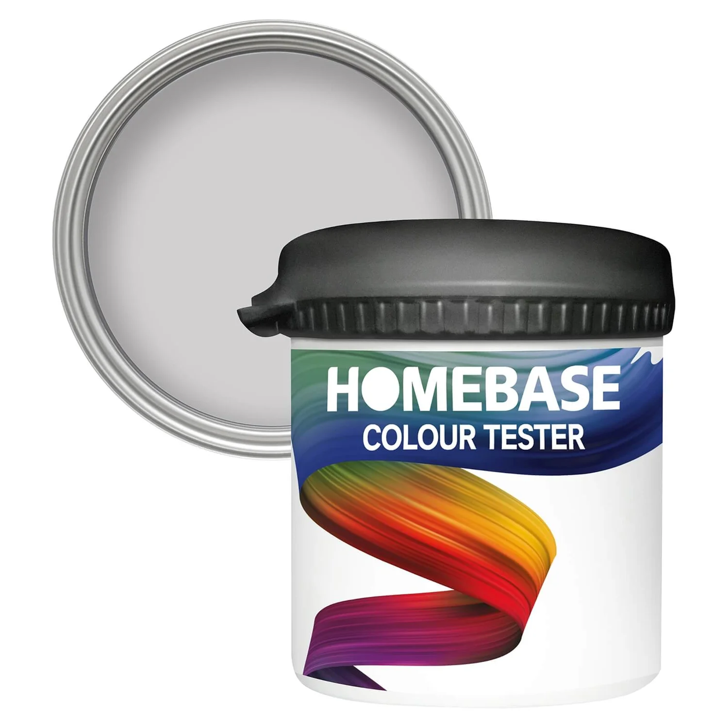 Homebase Matt Emulsion Paint Grey Dawn - Tester 90ml 1 Homebase Matt Emulsion Paint Grey Dawn - Tester 90ml