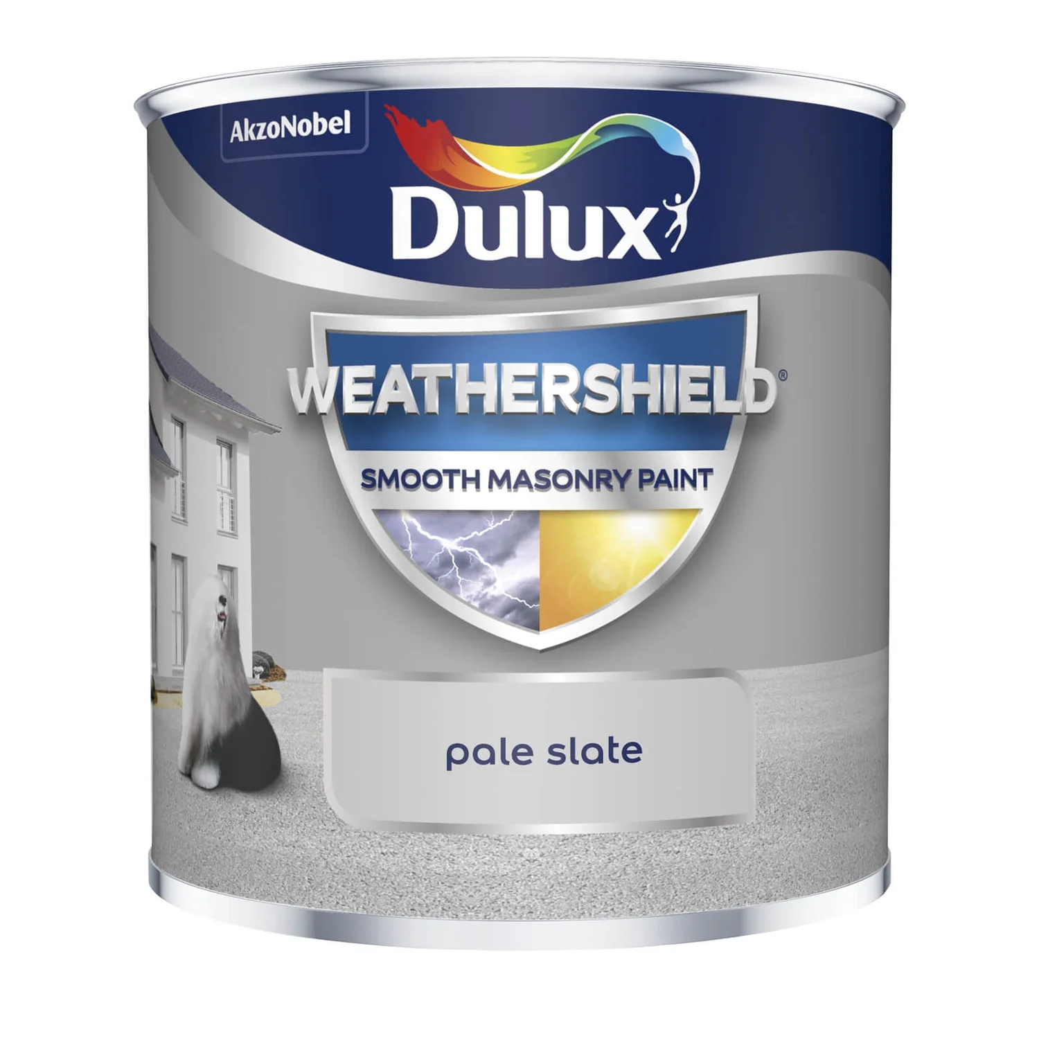 Dulux Weathershield Smooth Masonry Paint Pale Slate - Tester 250ml 2 Dulux Weathershield Smooth Masonry Paint Pale Slate - Tester 250ml - Image 2