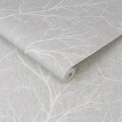 Fresco Winter Tree Wallpaper - Grey -Perfect Paints Shop 12838037 1114833222561081