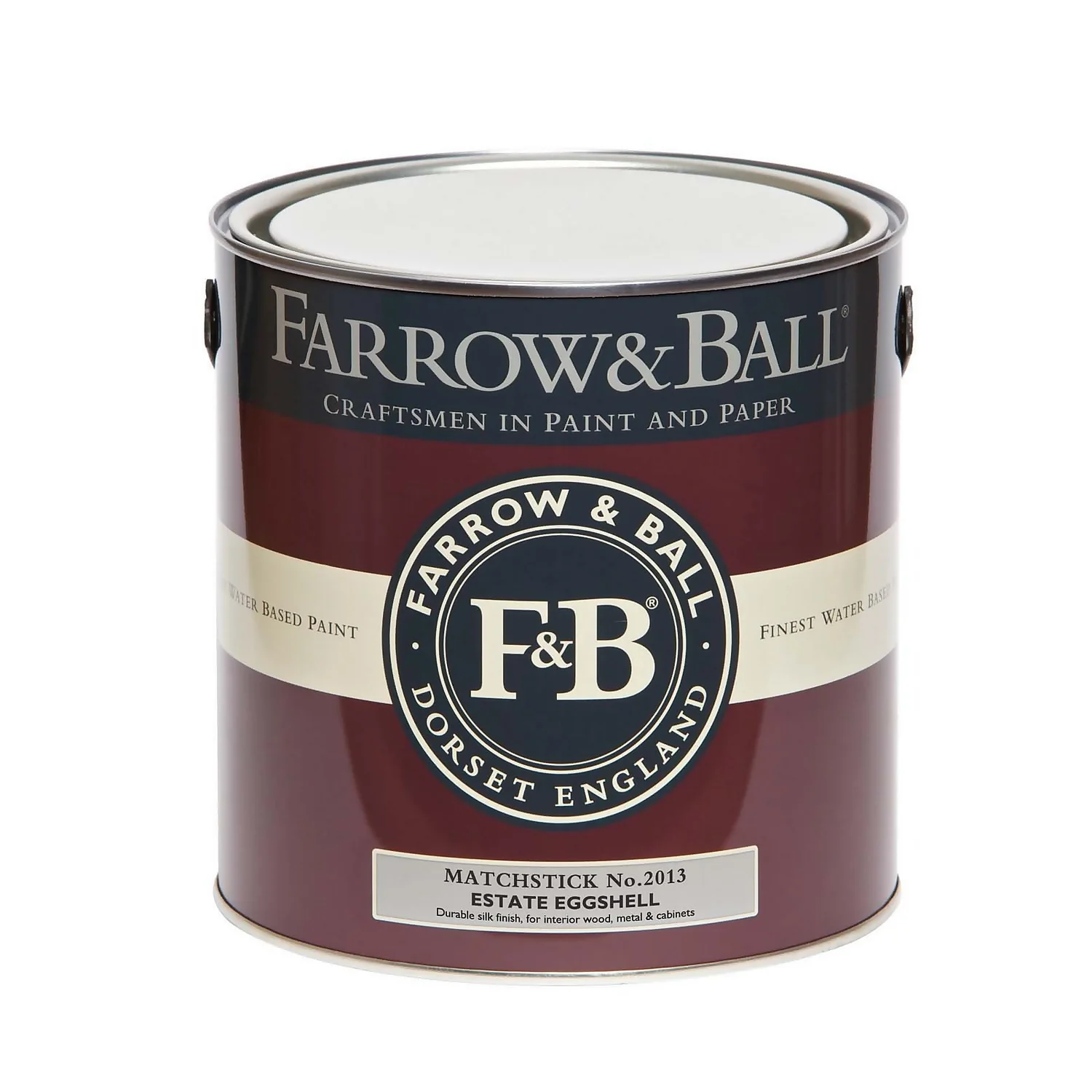 Farrow & Ball Estate Eggshell Matchstick - 2.5L 4 Farrow & Ball Estate Eggshell Matchstick - 2.5L - Image 4