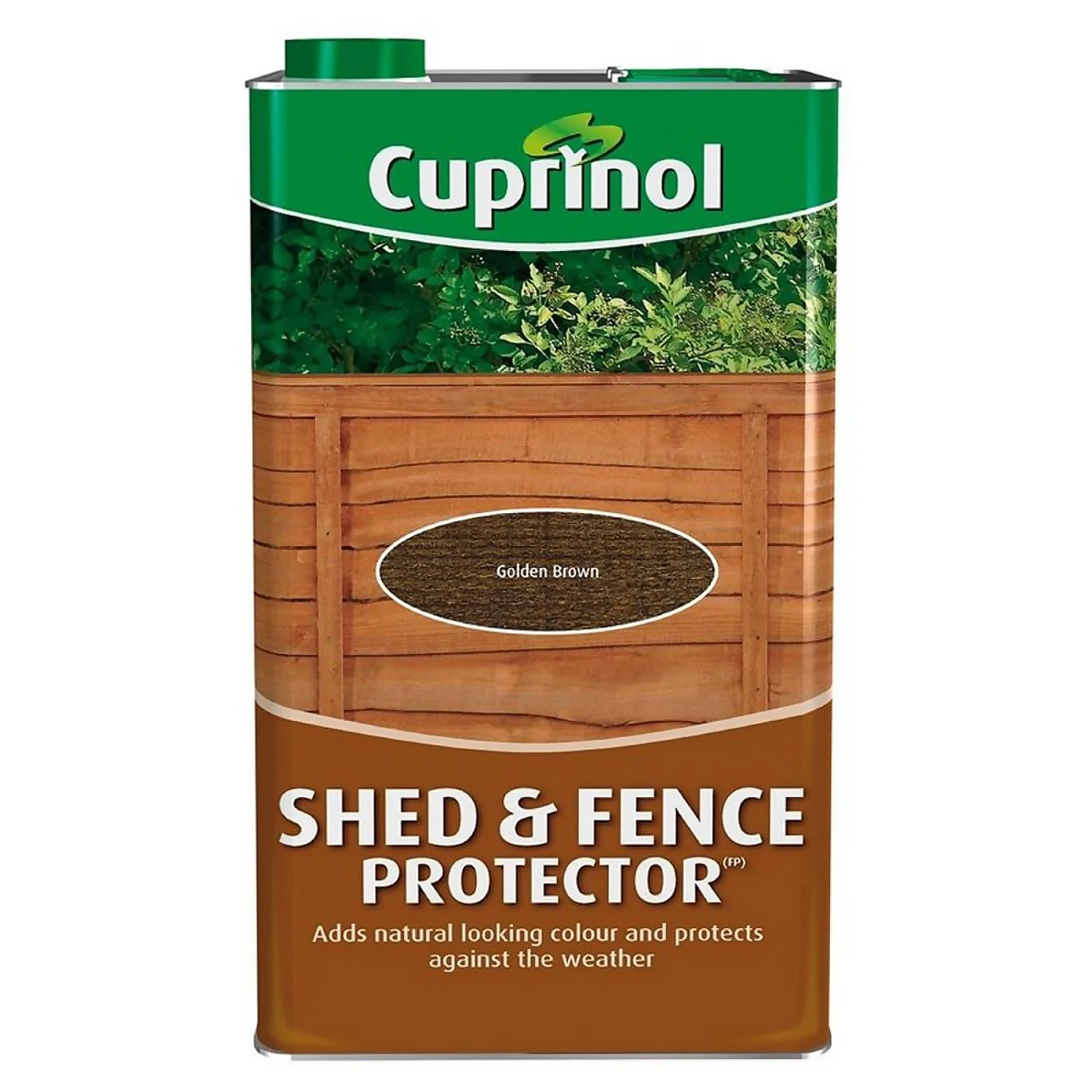 Cuprinol Shed And Fence Protector Golden Brown - 5L 1 Cuprinol Shed And Fence Protector Golden Brown - 5L