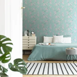 Fresco Apple Blossom Wallpaper - Blue -Perfect Paints Shop 12840531 9614833226262658