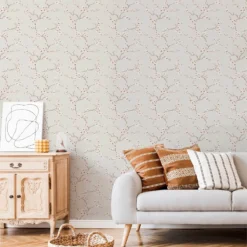 Fresco Apple Blossom Wallpaper - Burnt Orange -Perfect Paints Shop 12840533 8174833226052661