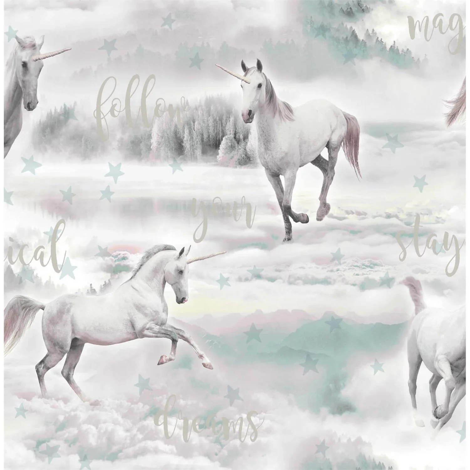 Fresco Unicorn Dreamland Wallpaper 1 Fresco Unicorn Dreamland Wallpaper