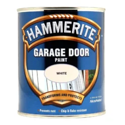 Hammerite White - Garage Door Enamel Exterior Paint - 750ml