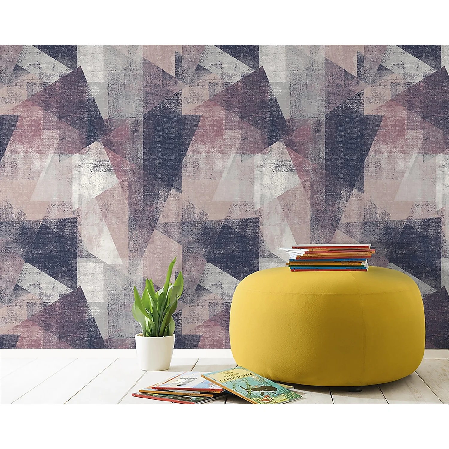 GrandecoLife Perspectives Vincent Pink/Purple Wallpaper 2 GrandecoLife Perspectives Vincent Pink/Purple Wallpaper - Image 2