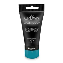 Crown Easyclean Kitchen Paint Teal - 0.04L -Perfect Paints Shop 12886745 1214853989953378