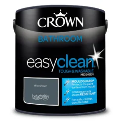 Crown Easyclean® Mouldguard+ Bathroom Mid Sheen Washable Multi Surface Paint Aftershow® - 2.5 L -Perfect Paints Shop 12886751 1764853415506034