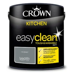 Crown Easyclean®Greaseguard+ Kitchen Matt Washable Multi Surface Paint City Break® - 2.5L -Perfect Paints Shop 12886954 8244853416389798