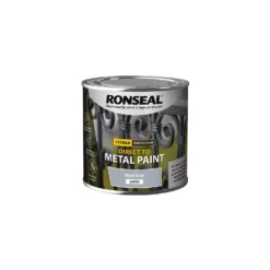Ronseal Metal Paint Steel Grey Satin 250ml