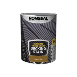 Ronseal Ultimate Protection Decking Stain Country Oak - 5L -Perfect Paints Shop 12889274 1064949798667669