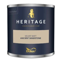 Dulux Heritage Matt Emulsion Paint Ancient Sandstone - Tester 125ml 12 Dulux Heritage Matt Emulsion Paint Ancient Sandstone - Tester 125ml -Perfect Paints Shop 12891380 1824843798000215