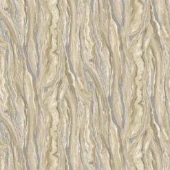 Elle Decoration Marble Gold Silver Wallpaper