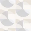 Elle Decoration Geometric Light Grey Beige Wallpaper