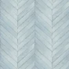 Organic Textures Chevron Wood Turquoise Wallpaper
