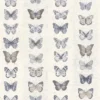 Organic Textures Jewel Butterflies Blue Wallpaper Sample