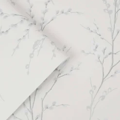 Laura Ashley Pussy Willow Off White/Midnight Wallpaper -Perfect Paints Shop 13135802 1394871509230792