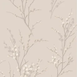 Laura Ashley Pussy Willow Dove Grey Wallpaper