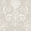 Laura Ashley Josette White/Dove Grey Wallpaper
