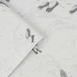 Laura Ashley Animalia Silver Wallpaper -Perfect Paints Shop 13135849 6984871496936837
