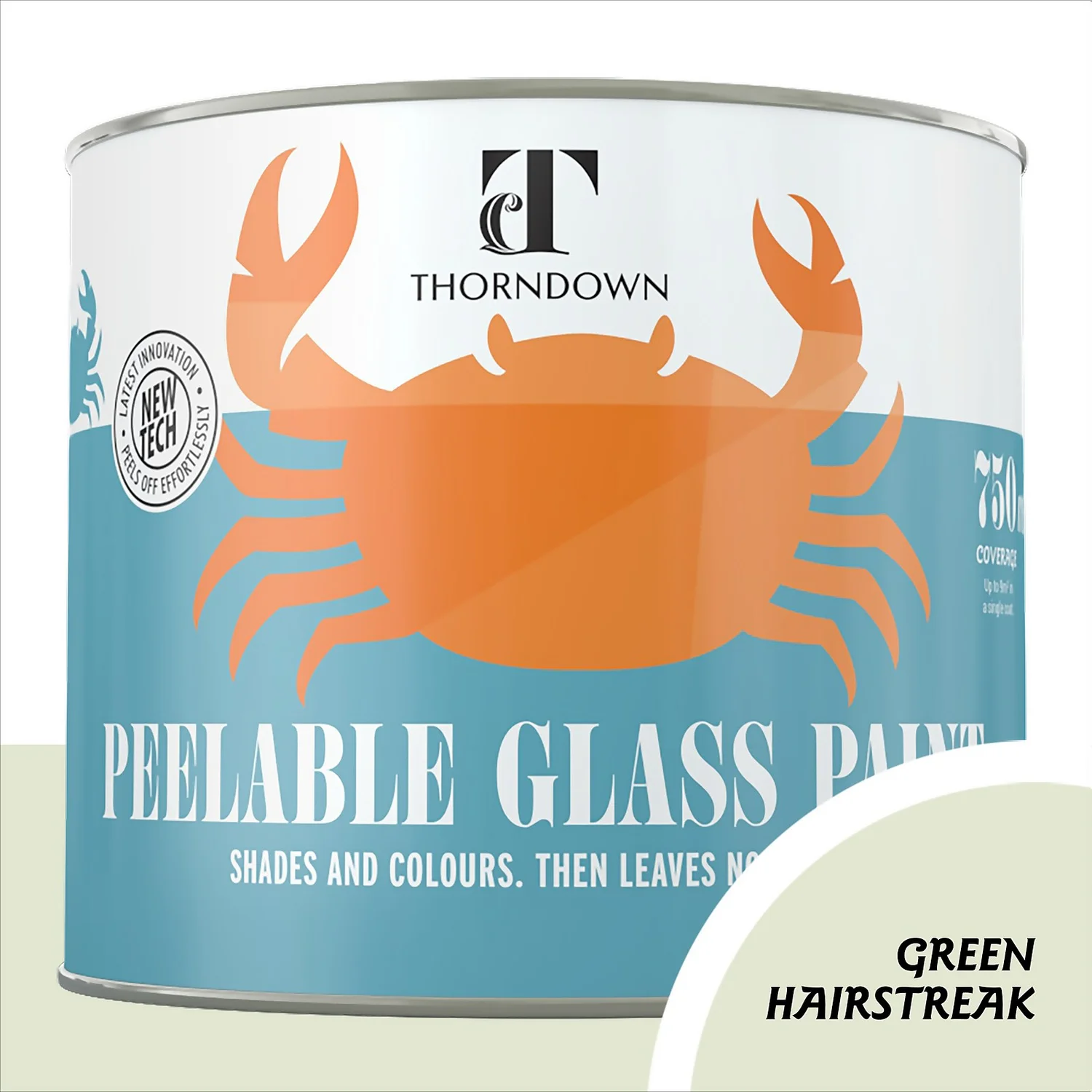 Thorndown Green Hairstreak Peelable Glass Paint 750ml 1 Thorndown Green Hairstreak Peelable Glass Paint 750ml