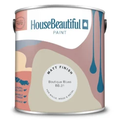House Beautiful Durable Matt Emulsion Multi-Surface Paint Boutique Blues BB.31 - 2.5L -Perfect Paints Shop 13419363 5914940991982803