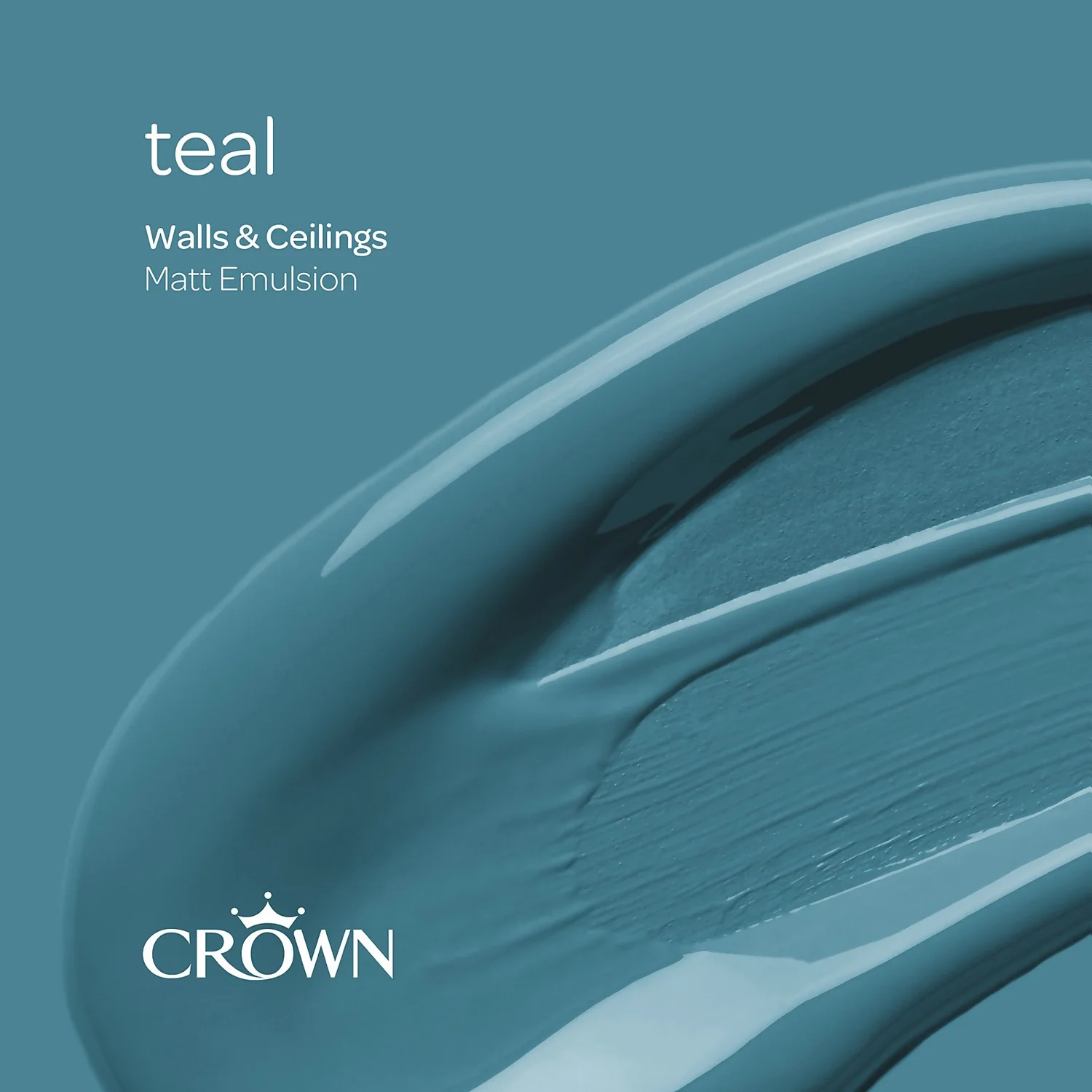 Crown Matt Emulsion Paint Teal - 5L 7 Crown Matt Emulsion Paint Teal - 5L - Image 7