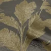 Belgravia Décor Alessia Leaf Textured Charcoal Wallpaper