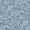 Galerie Chinese Toile Blue A4 Wallpaper Sample