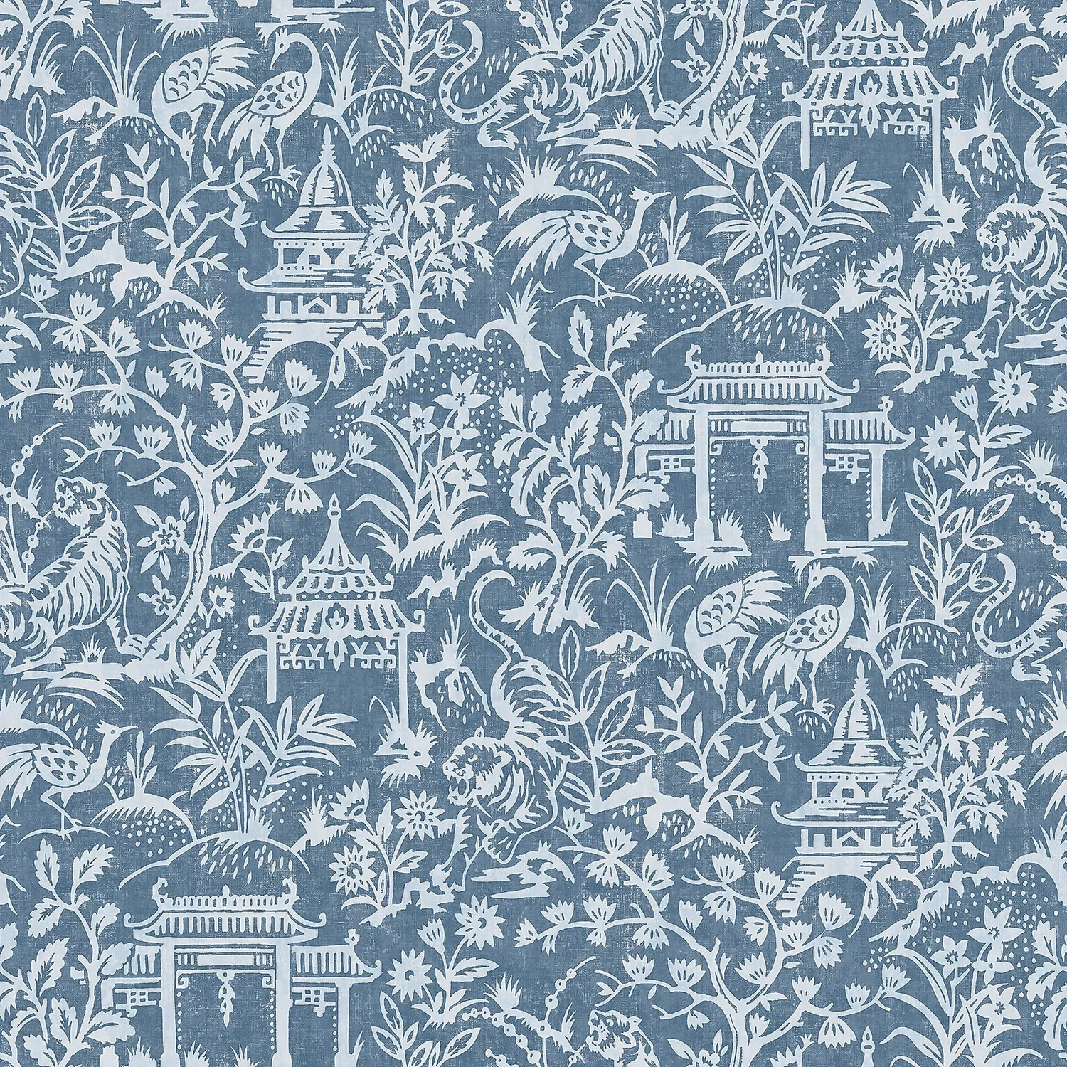 Galerie Chinese Toile Blue A4 Wallpaper Sample 1 Galerie Chinese Toile Blue A4 Wallpaper Sample